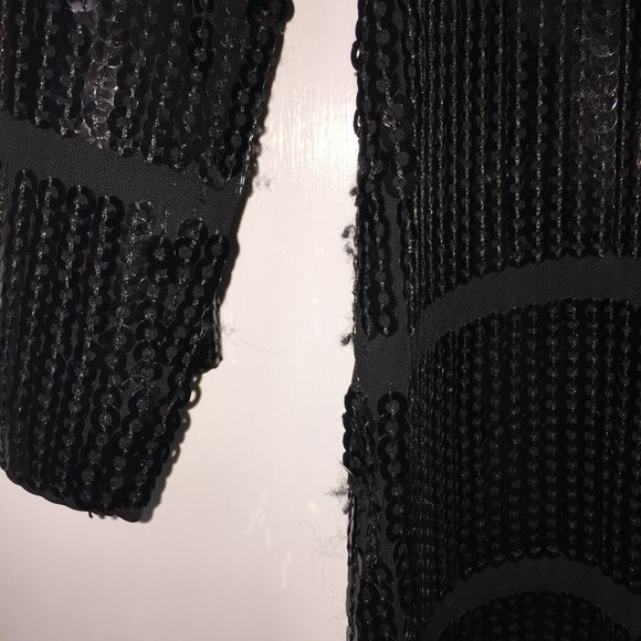 Theory 3/4 Sleeve Sequined Cocktail Dress size M - Picture 7 of 7